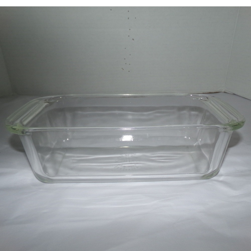 Pyrex Ovenware Clear Glass Loaf Pan Rectangular Baking Dish with Handles